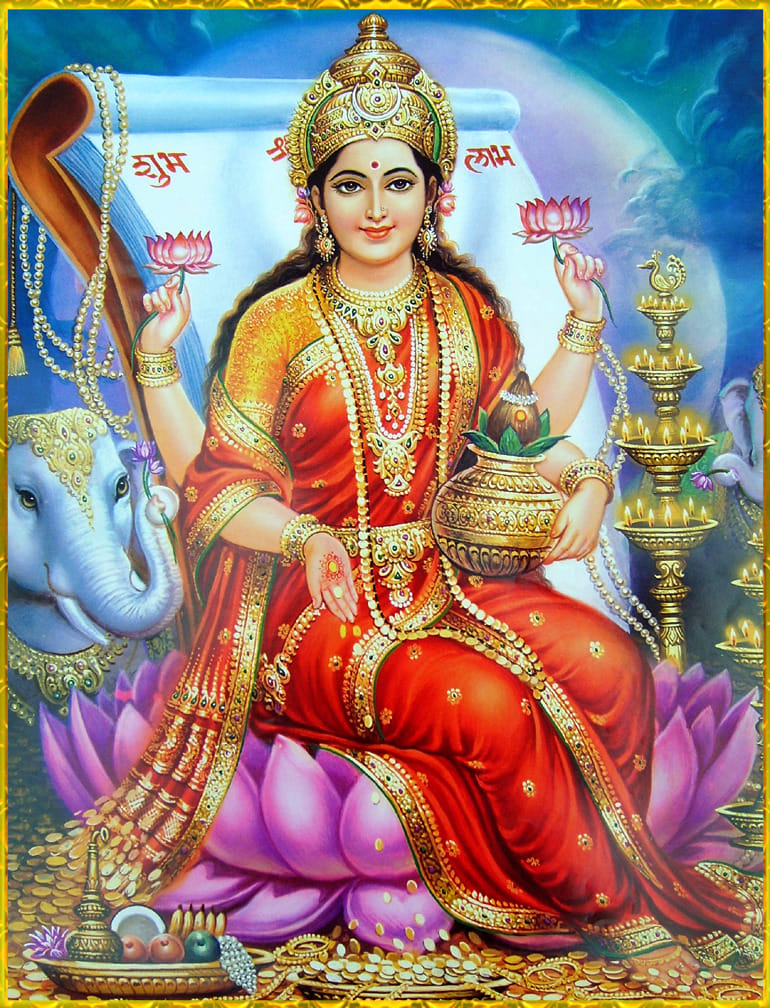Goddess Of Knowledge-vidhyalakshmi-the hindu heritage-stumbit hinduism